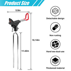 ReeMoo rod holder showing 130-degree vertical tilt.