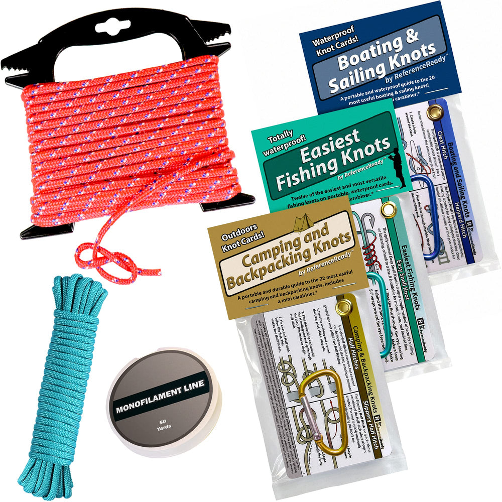 ReferenceReady Deluxe knot-tying-kit rope-winder shows portable rope storage for on-the-go knot practice