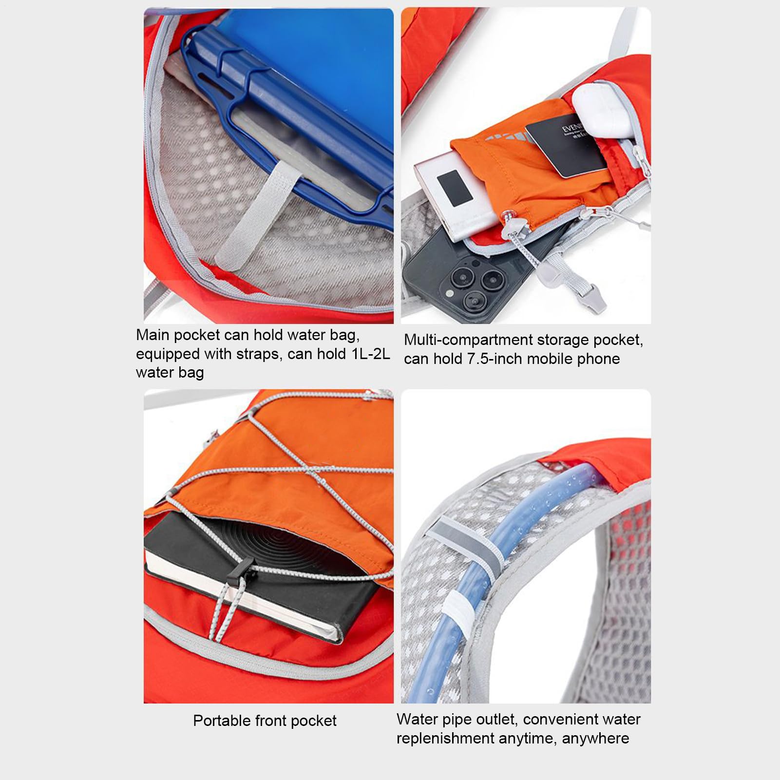 Reflective Running Vest featuring a lightweight design for unrestricted movement.