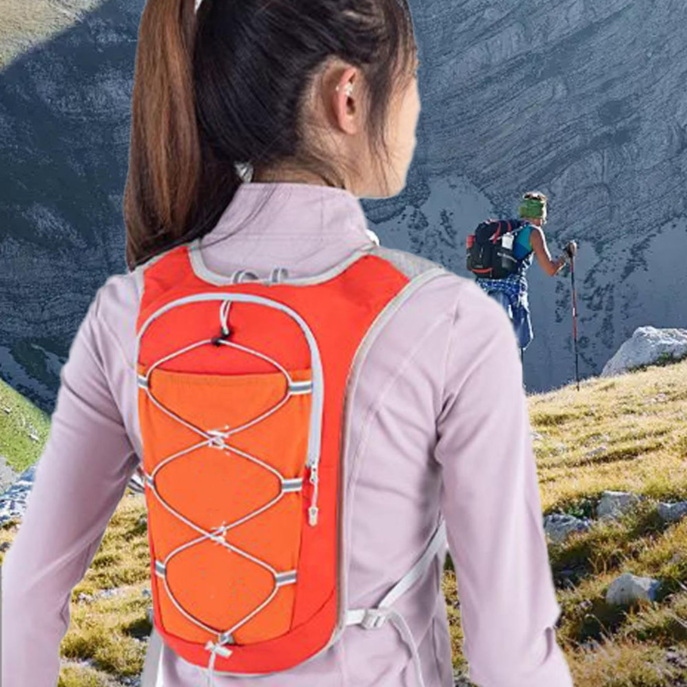 Reflective Running Vest showing high-visibility reflective strip for night safety.