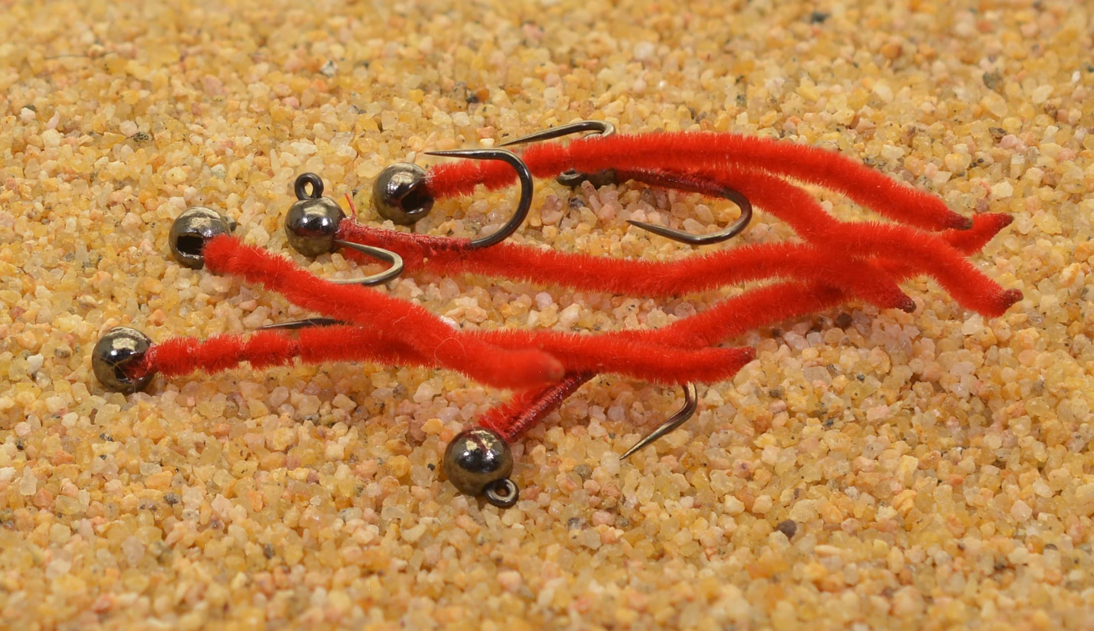 Region Fishing 6 Flies Barbless Jig Hook for cleaner hookups and fish safety
