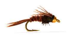 Region Fishing bead head flash back pheasant tail mayfly nymph on Mustad hook 14