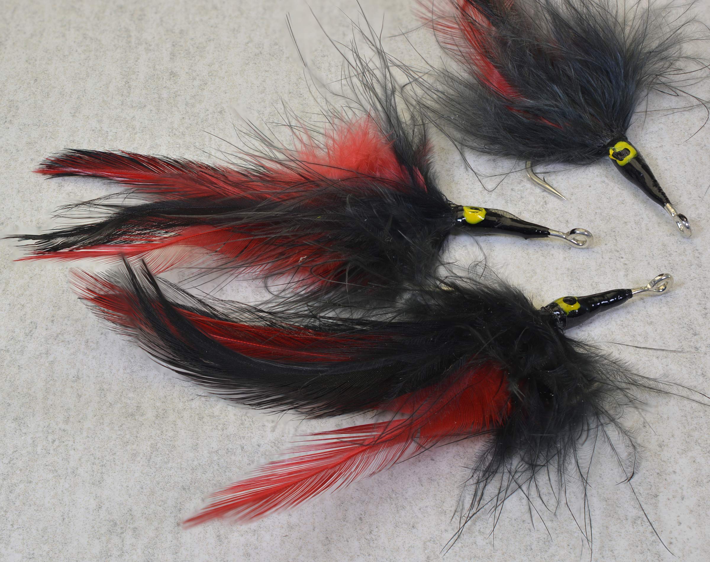 Region Fishing Black Death saltwater fly eye detail on Mustad hook for rugged saltwater use