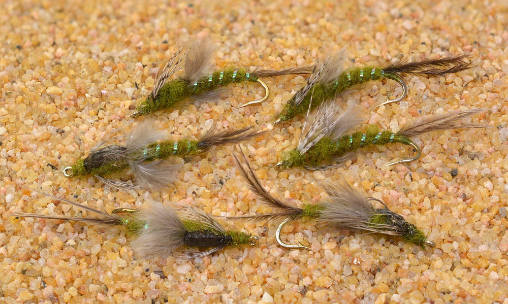Region Fishing Callibaetis Poxyback Nymph pack of six ready for river or lake fishing