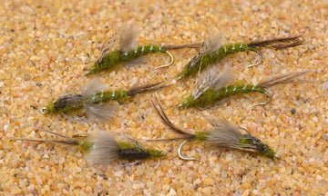 Region Fishing Callibaetis Poxyback Nymph on Mustad hook 18 ensures strong, precise hookup.