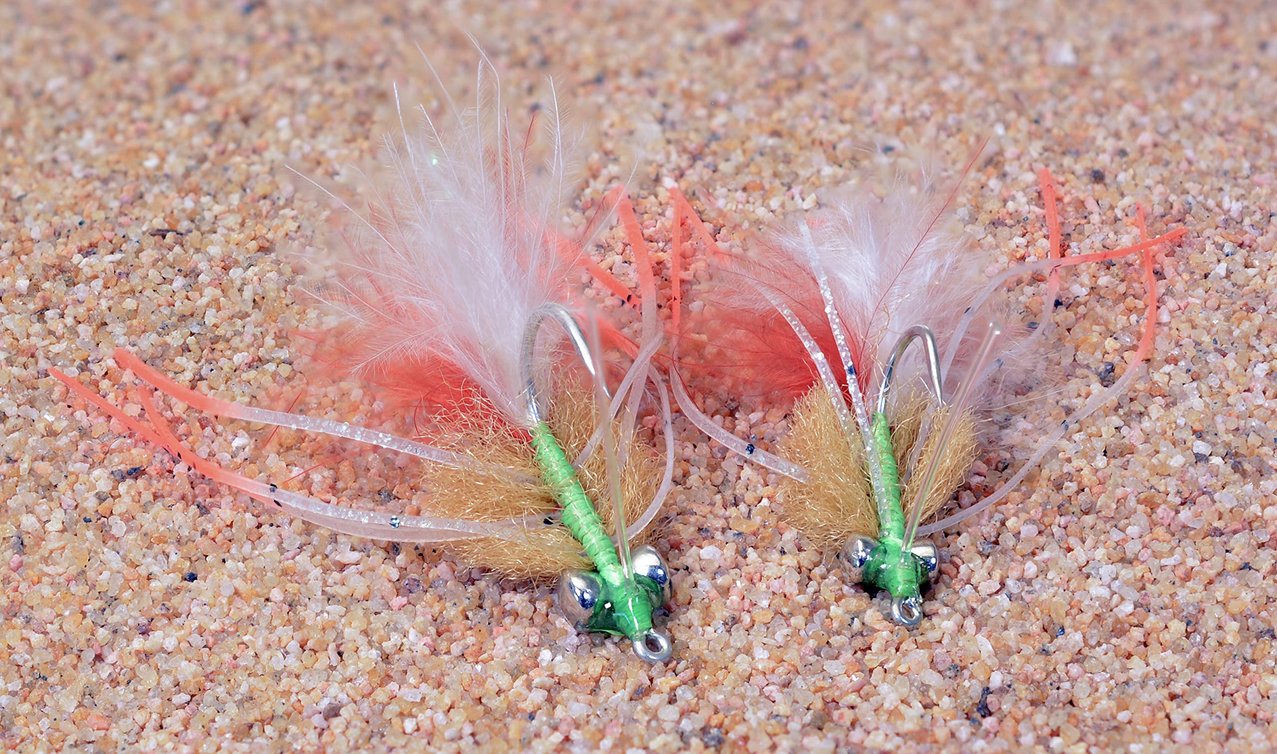 Region Fishing Cathy's Fleeing Crab Fly hook detail, Duratin finish boosts durability.