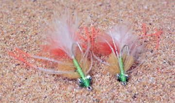 Region Fishing Cathy's Fleeing Crab Fly hook detail, Duratin finish boosts durability.