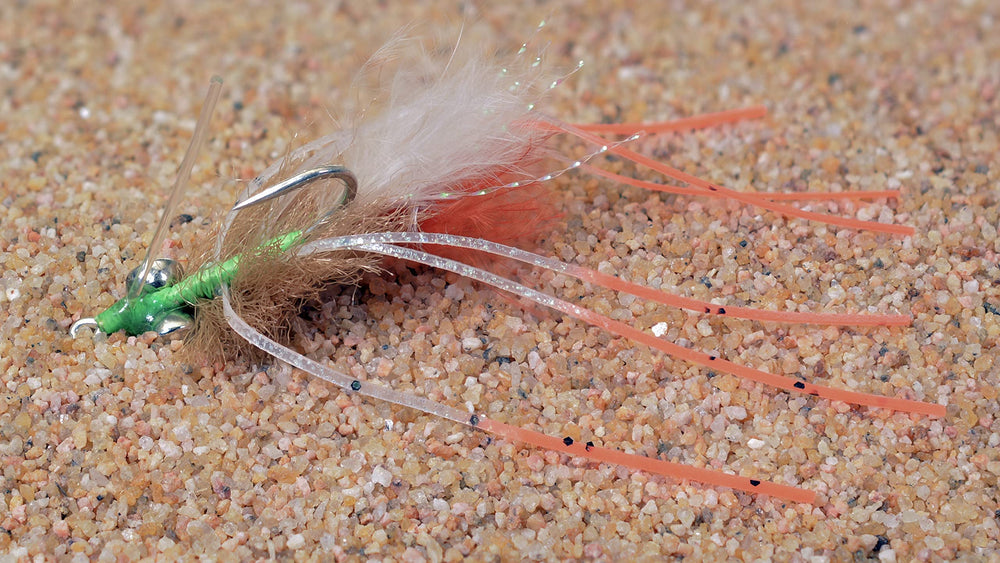 Region Fishing Cathy's Fleeing Crab Fly legs and marabou in motion for lifelike action.