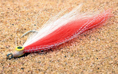Region Fishing Cheat Code Saltwater Fly close-up hook 3/0 with weed guard for weedier waters.