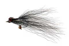 Region Fishing Clouser Minnow Black with Duratin hook, durable for saltwater use
