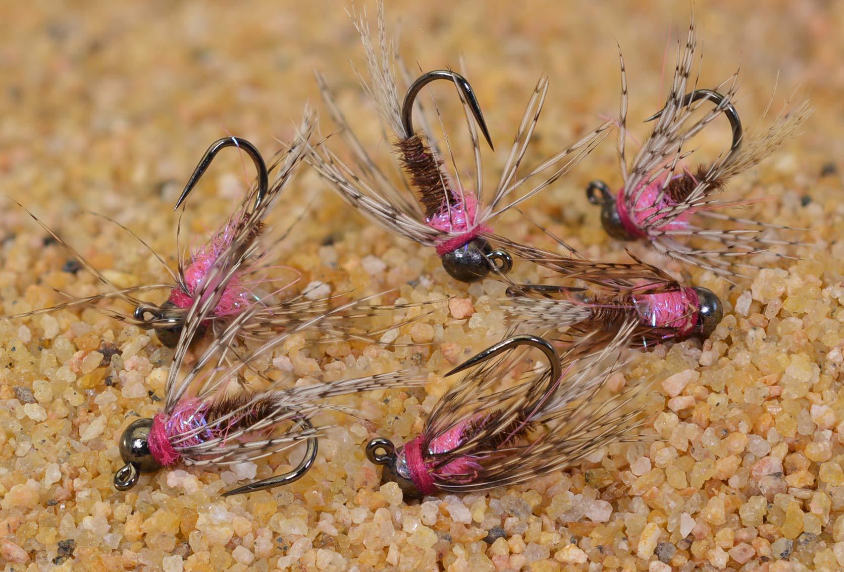 Region Fishing Euro Nymph Frenchie Jig Fly on Jig Hook delivers snag resistance and better hookups.