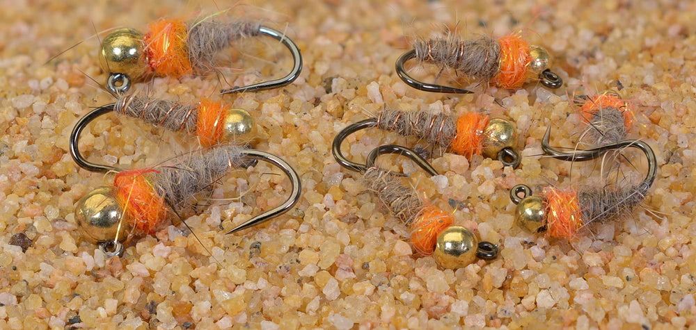 Region Fishing hot spot orange color enhances lure contrast for trout targeting