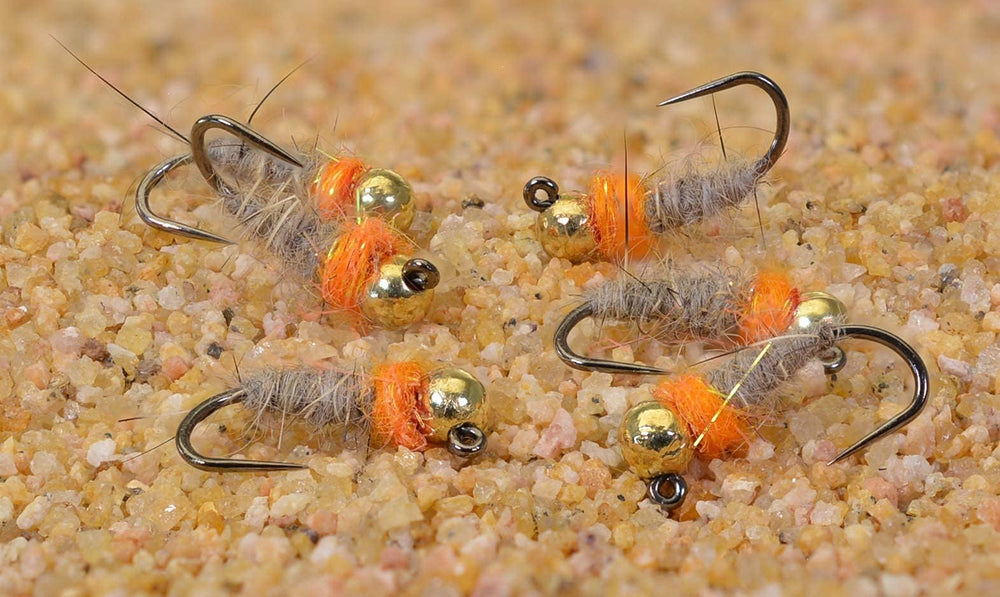 Region Fishing Hare's Ear Jig Fly rides upward on a jig hook for fewer snags