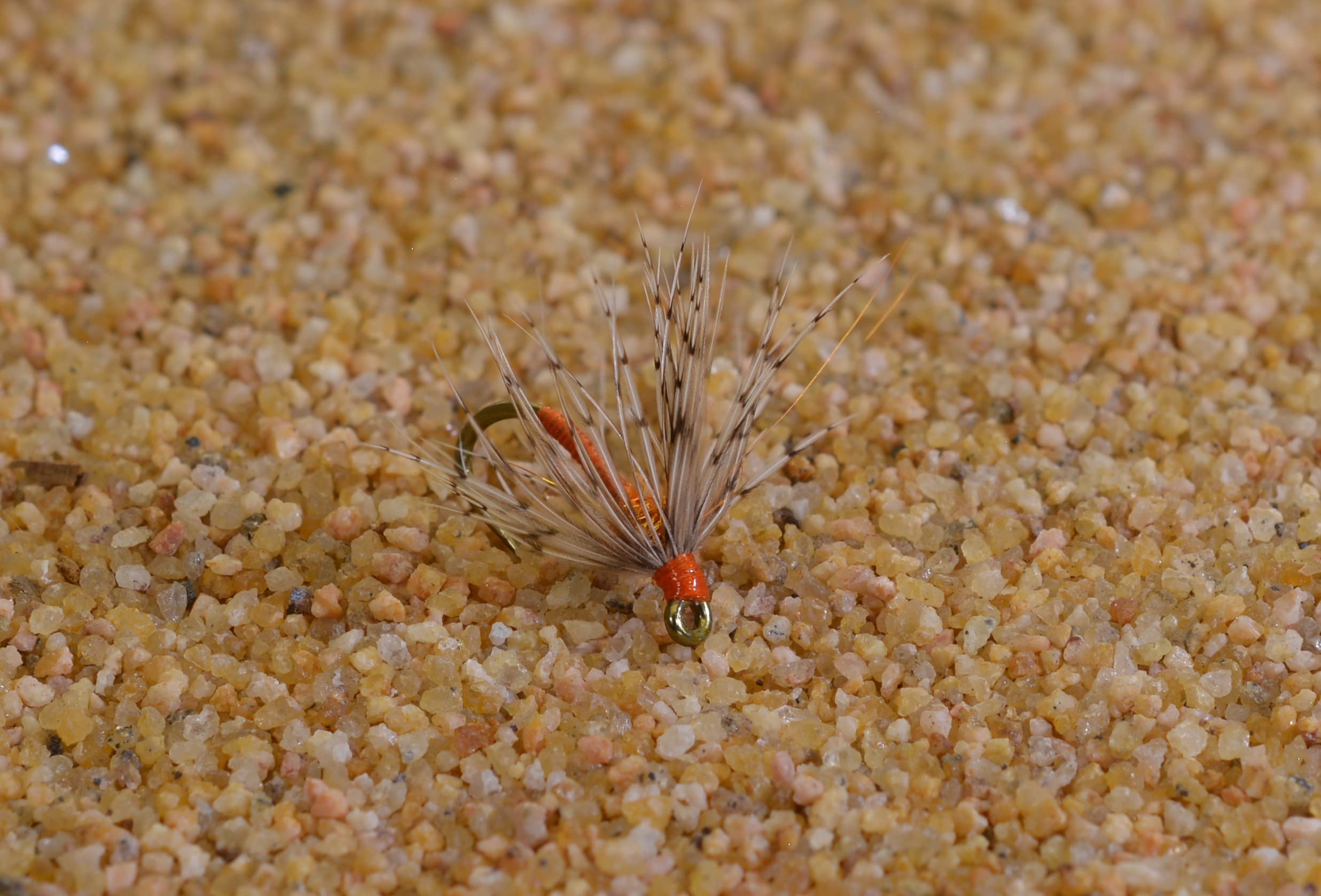 Region Fishing Orange Partridge Nymph Soft Hackle assortment, four flies per hook size for versatile fishing.