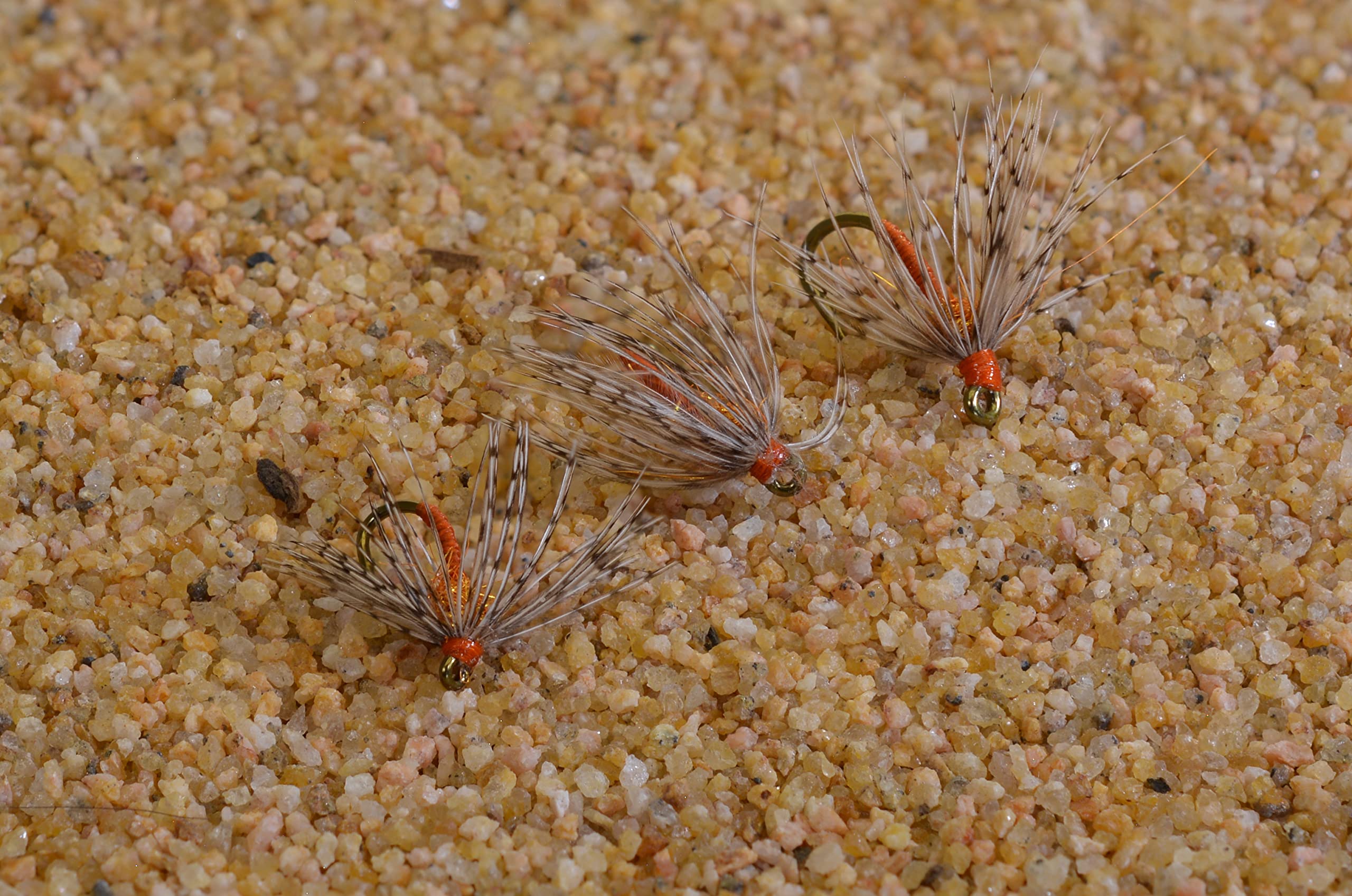 Region Fishing orange partridge nymph on Mustad hook #12 ready for versatile presentations.
