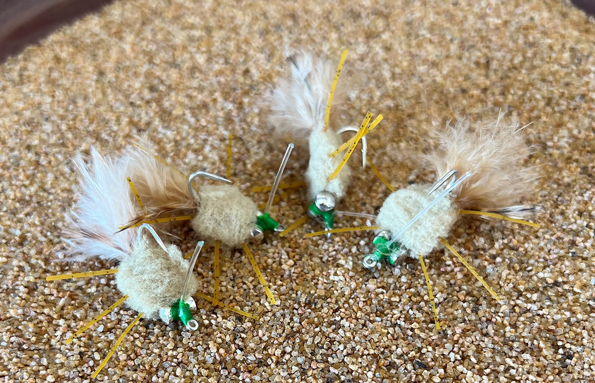 Region Fishing Rag Head Crab Fly on Mustad Duratin Hook for permit, bonefish, and redfish