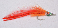 Region Fishing Red/Orange Racer tarpon saltwater streamer fly for versatile saltwater action.