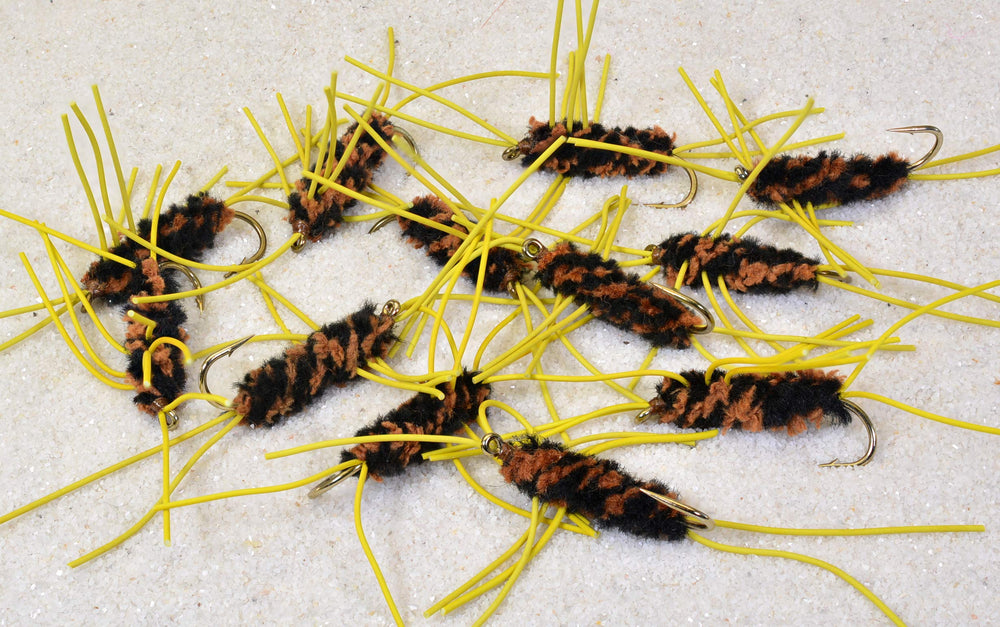 Region Fishing Rubber Legs Stone Fly Nymph on Mustad hook for versatile river fishing