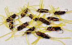 Region Fishing Rubber Legs Stone Fly Nymph on Mustad hook for versatile river fishing