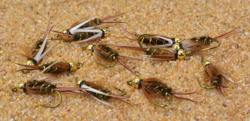 Region Fishing tungsten bead head prince nymph - side view with Mustad hook and durable build