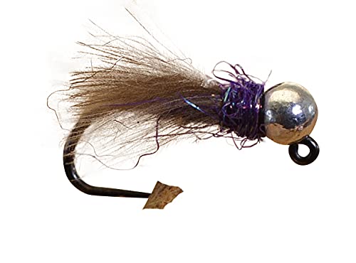 Region Fishing tungsten purple hot spot jig head attracts trout quickly