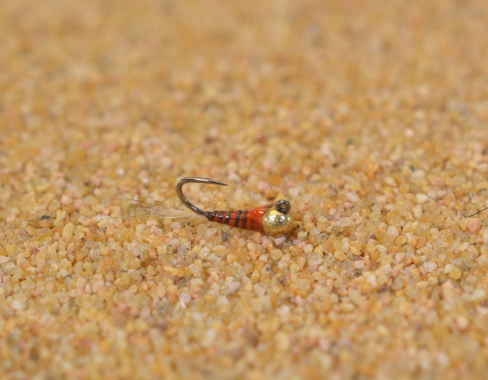 Region Fishing Tungsten Quill Perdigon Jig Head Fly on Hanak hook ideal for fast-water depth and precise drops.