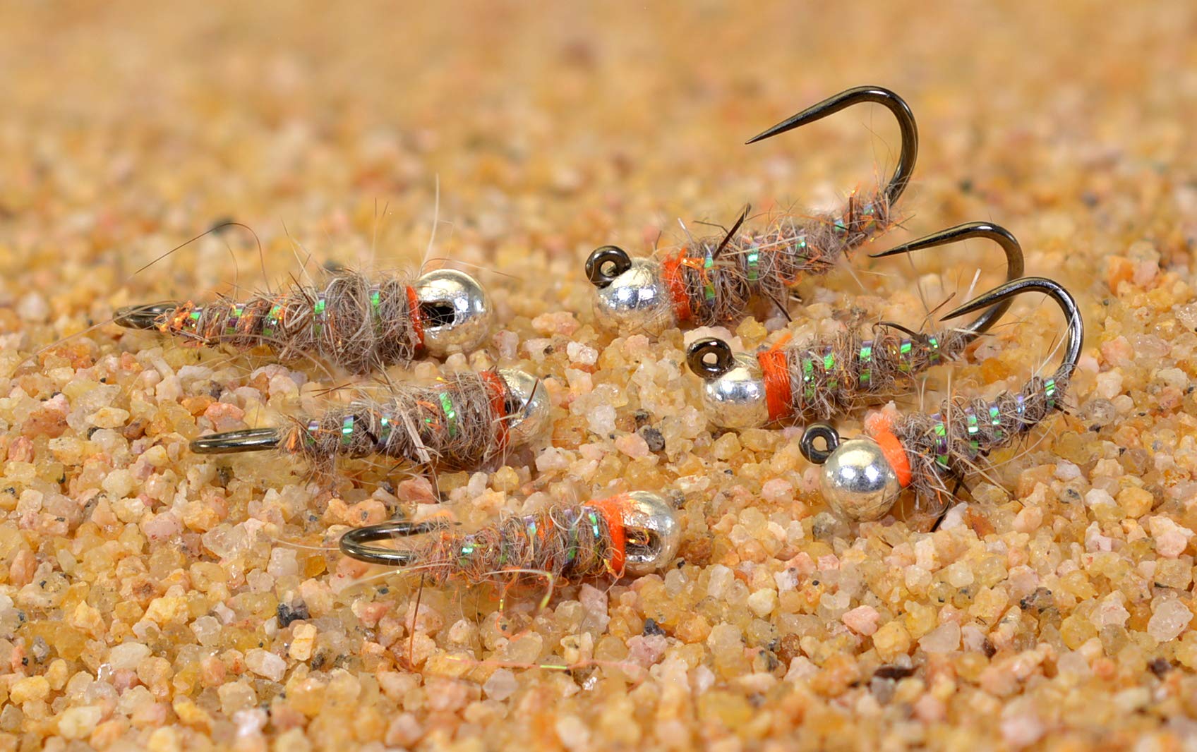 Region Fishing Walt's Sexy Worm jig head fly on Hanak hook for Euro Nymphing precision