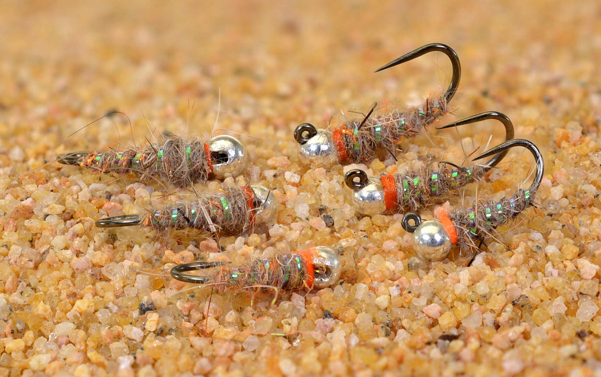 Region Fishing Walt's Sexy Worm jig head fly on Hanak hook for Euro Nymphing precision