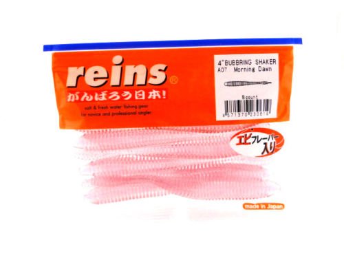 Reins Bubbling Shaker Morning Dawn 4in with bubble pin tail attracts sunfish and bass