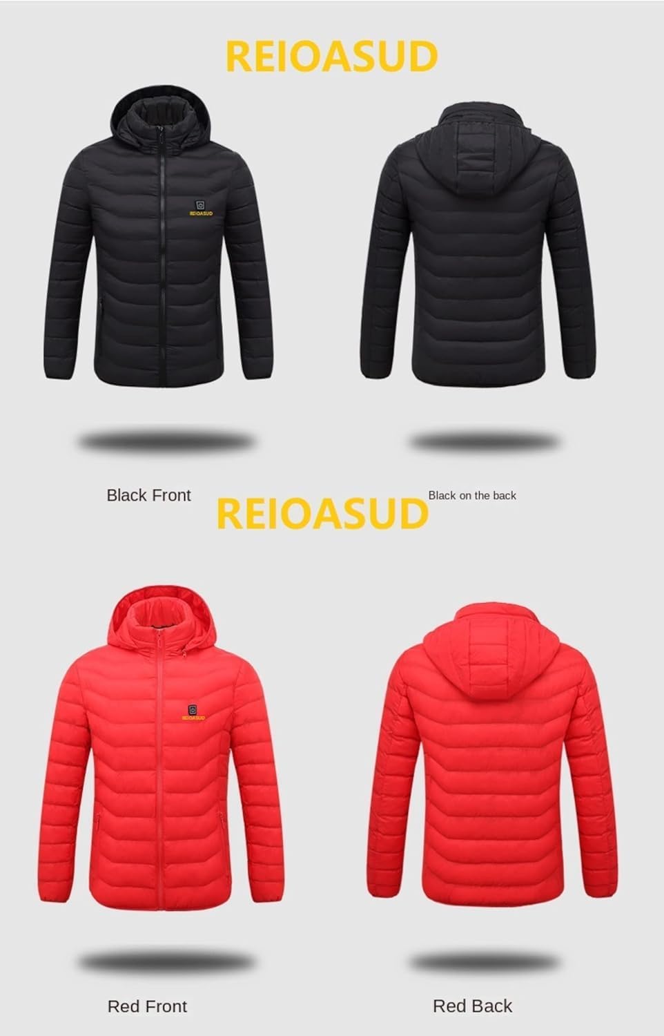 REIOASUD heated hoodie core heating elements deliver rapid warmth.