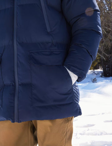 Rejork coat pockets and zip-closure detail promote secure storage on outings.