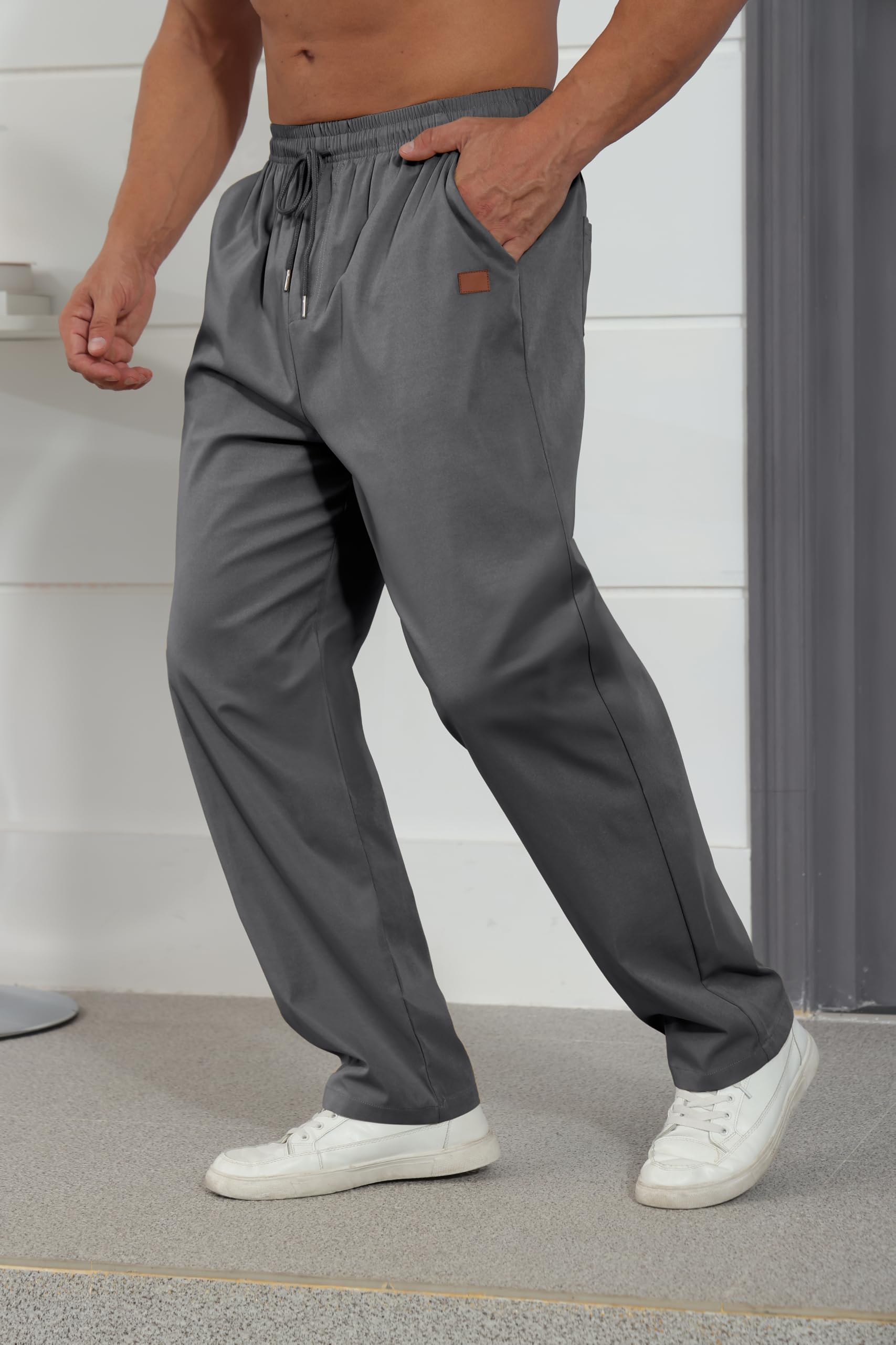 Rela Bota relaxed-fit pants side pocket view ideal for travel and errands.