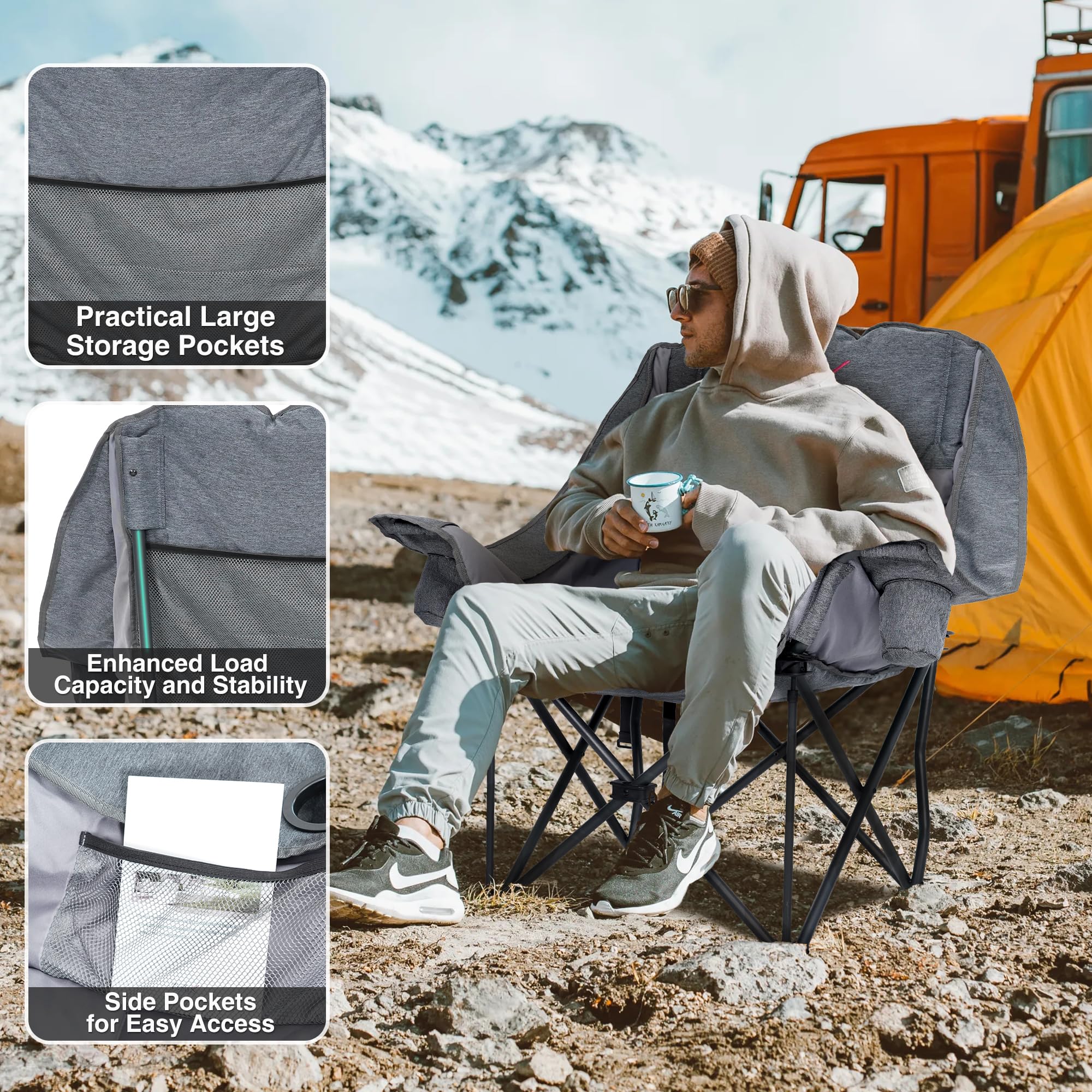 RELAX FIELD 600D polyester fabric offers wear resistance and durability outdoors