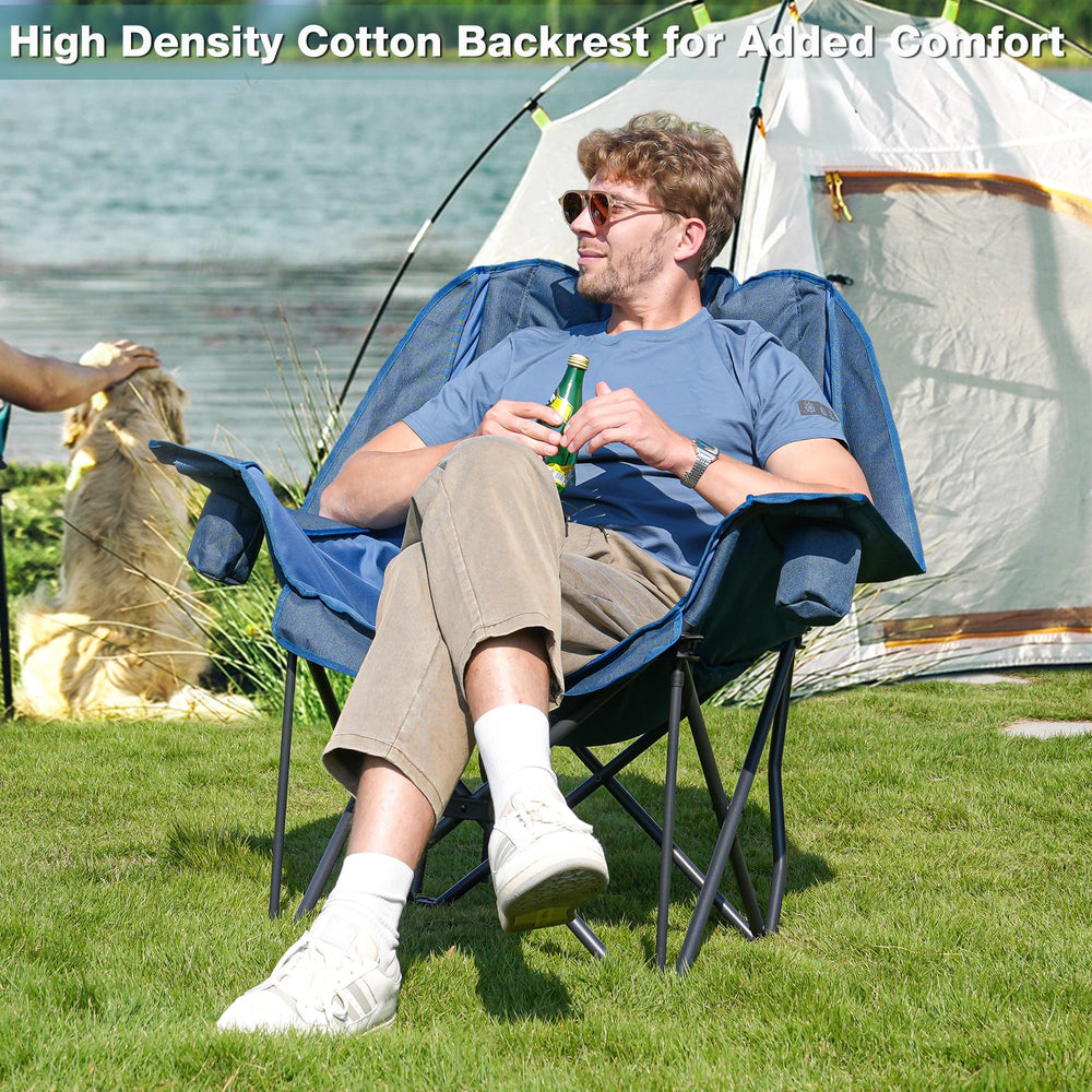 RELAX FIELD 500 lbs capacity highlights sturdy weight support.