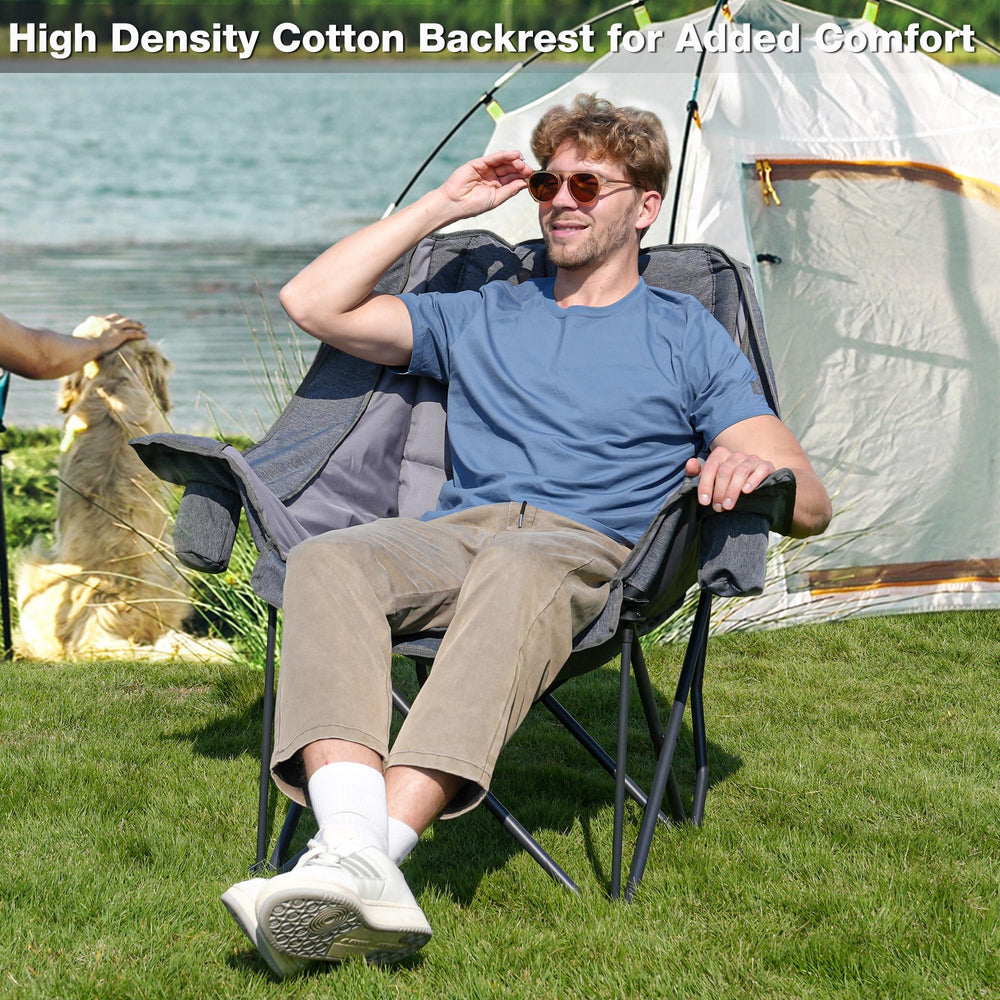 RELAX FIELD multi-scene chair ideal for camping, beach, or backyard gatherings