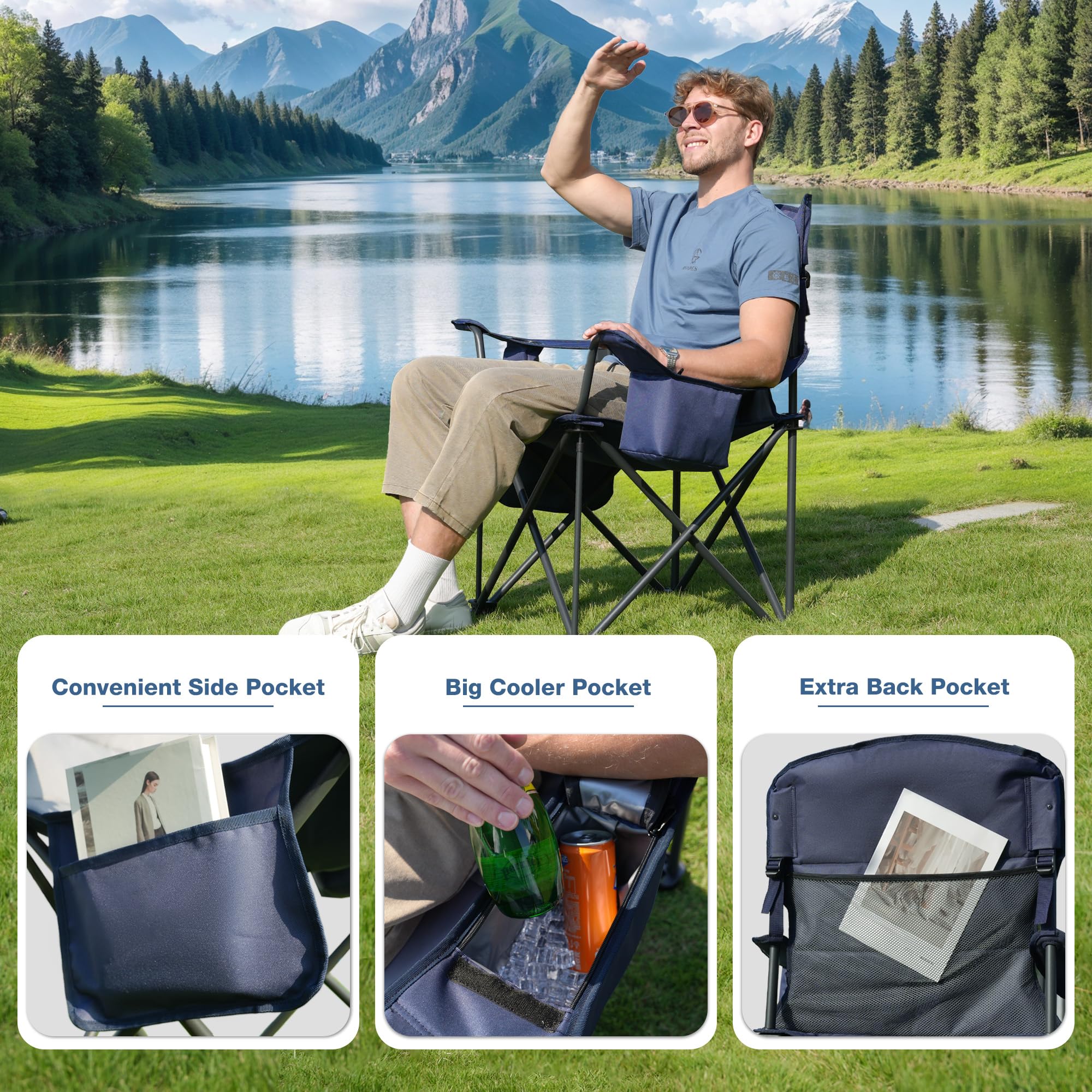 Relax Field cooler pouch keeps beverages cold on sunny days