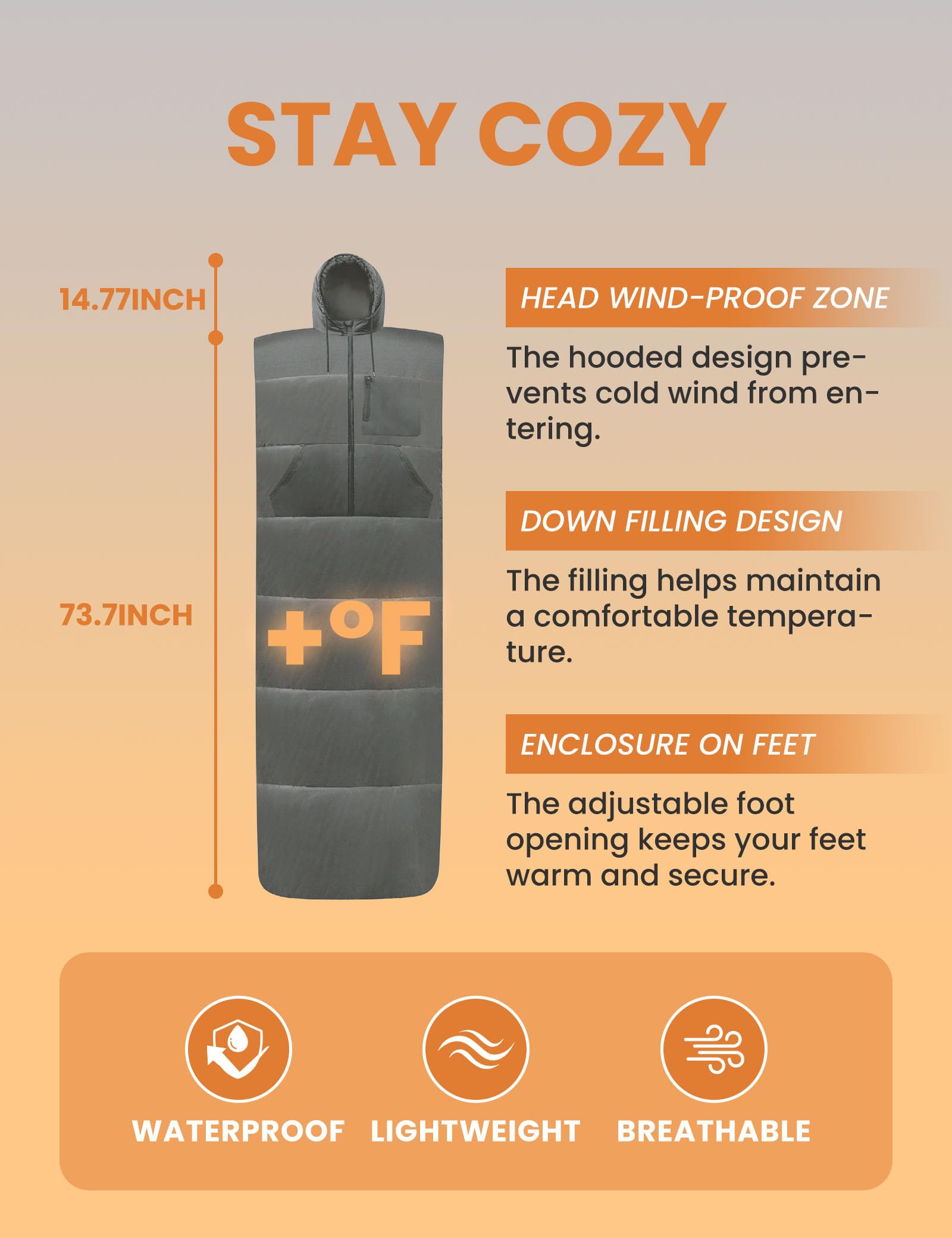 Relexit large chest pocket: keep phone, flashlight, or snacks within reach.