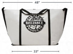 Reliable Fishing Products UV resistant marine vinyl keeps bag durable in sun exposure