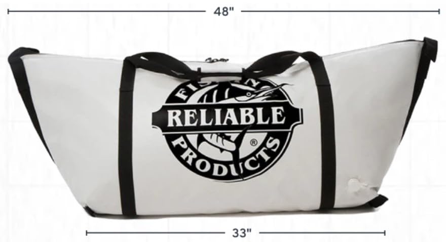 Drain plug detail on Reliable Fishing Products bag for easy cleaning