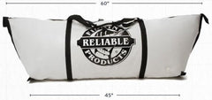 Reliable Fishing Products Kill Bag 20x60 gusset bottom sits flat for larger capacity.