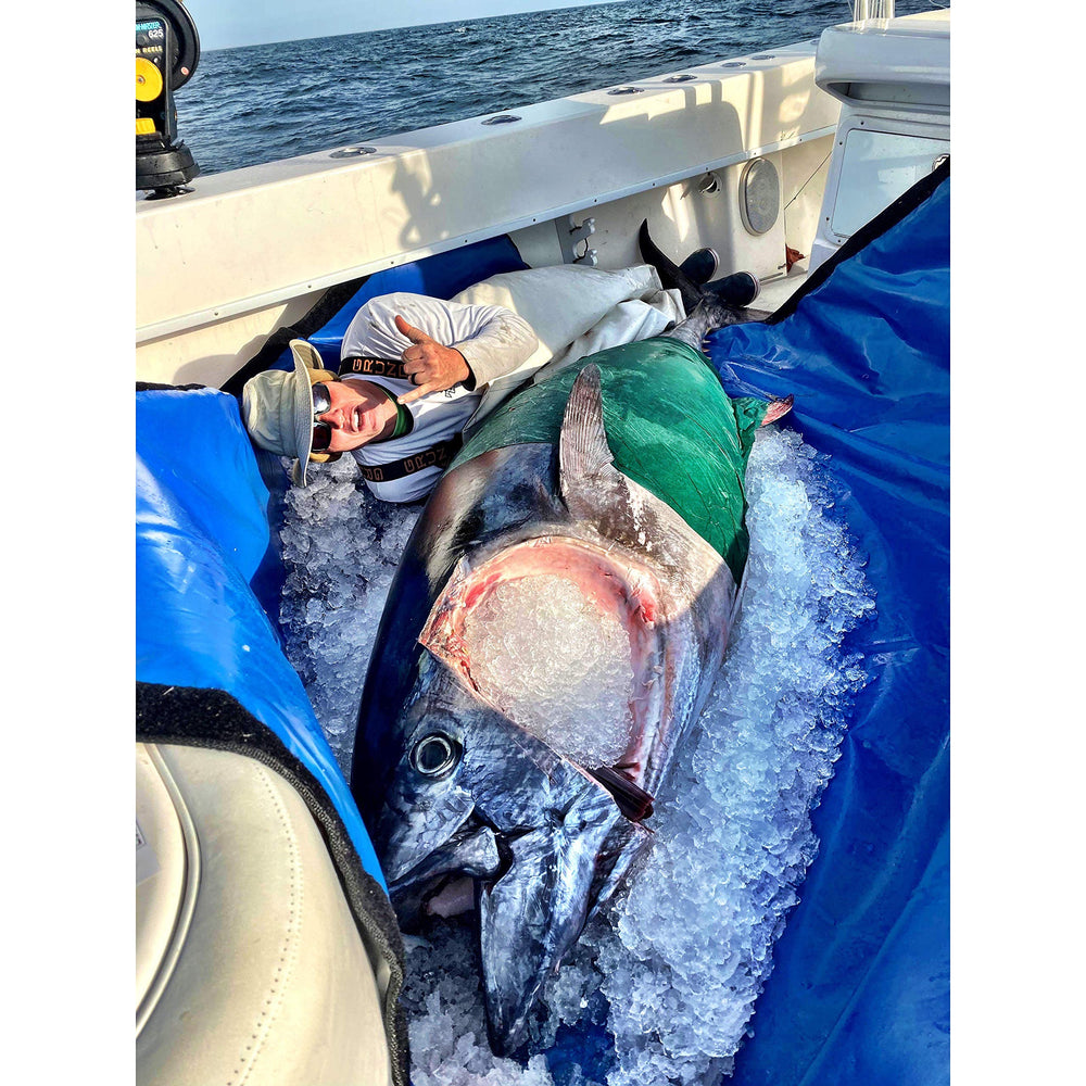 Reliable Fishing Products Kill Bag 20x60 washable interior and exterior for simple cleaning.
