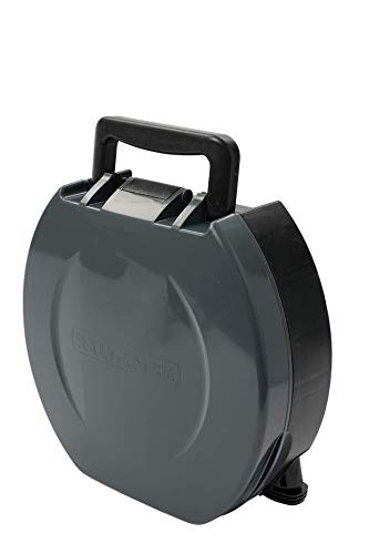 Reliance FOLD-to-GO toilet integrated handle for easy carry on outdoor trips.