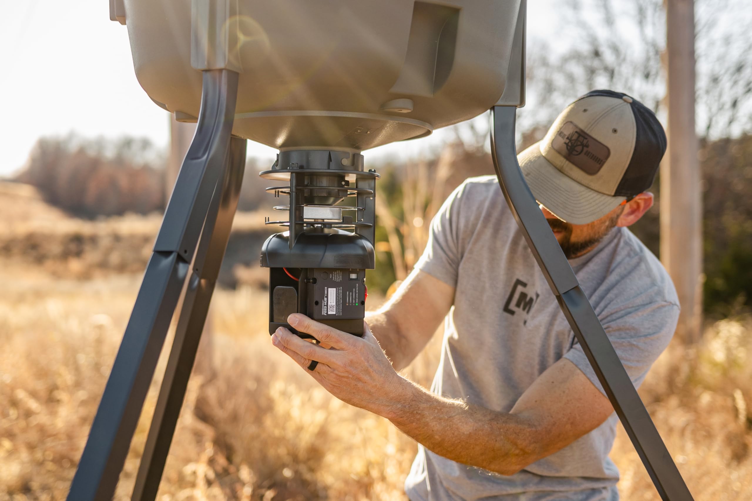 Remote feeder management interface via Moultrie Mobile