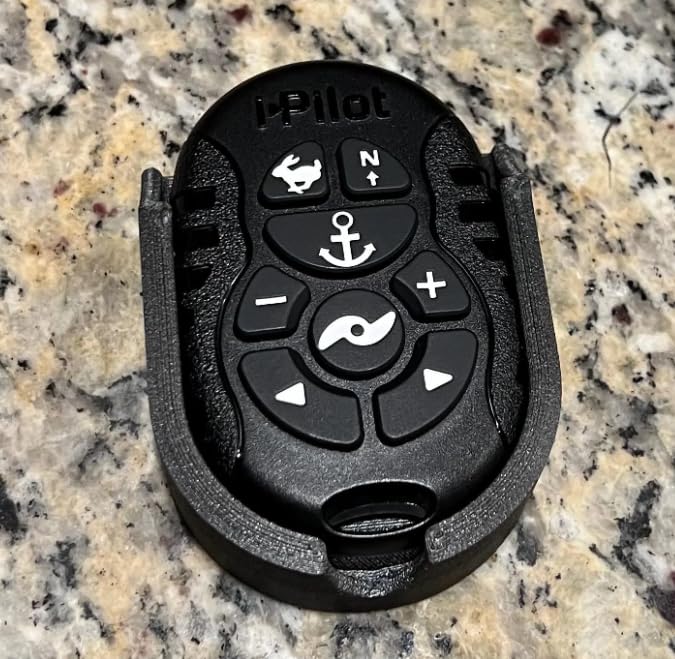 Carbon fiber infused PETG iPilot micro remote holder compatible with Minn Kota remotes