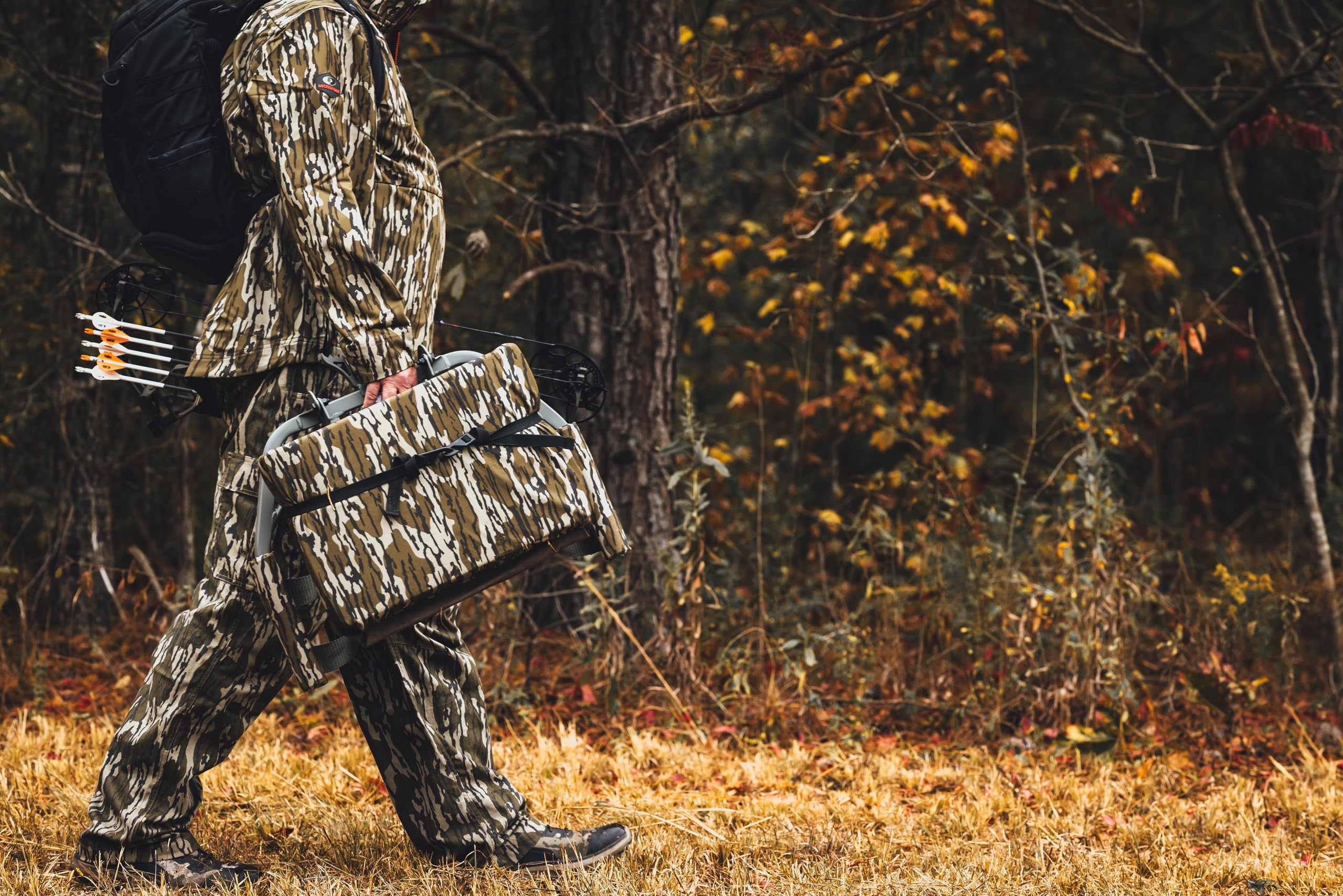 Mossy Oak Original Bottomland camo on Captain's Chair