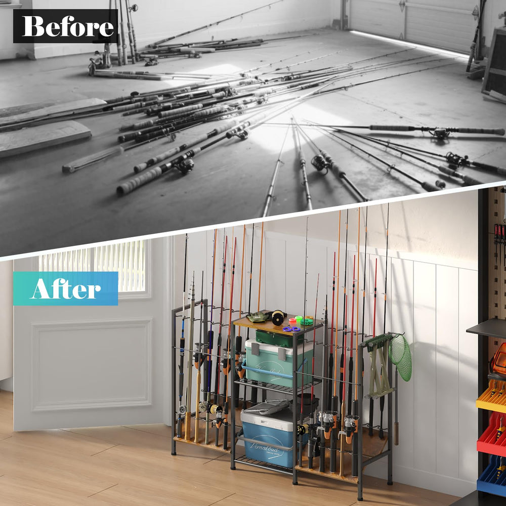 Six removable hooks included for additional storage