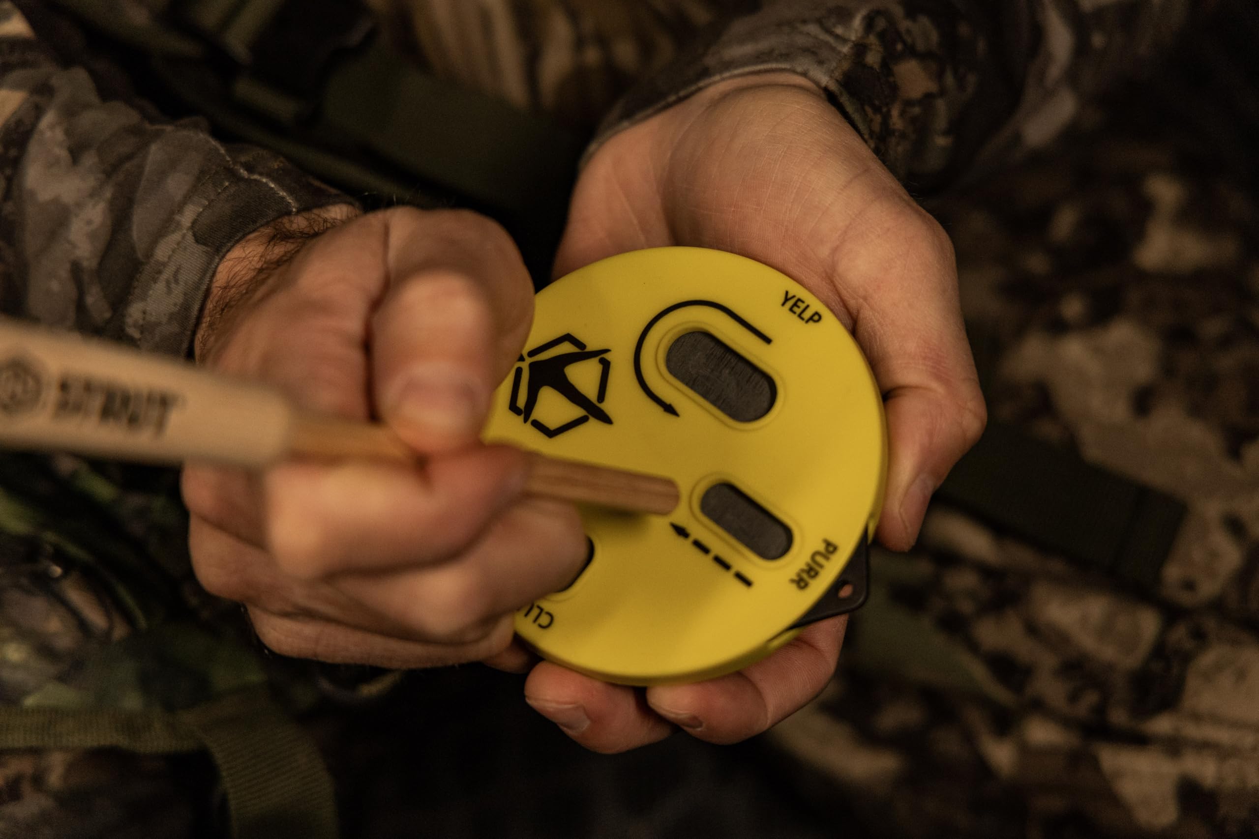 Removable quick-reference cap on Cookie Cutt'R Tracer pot call