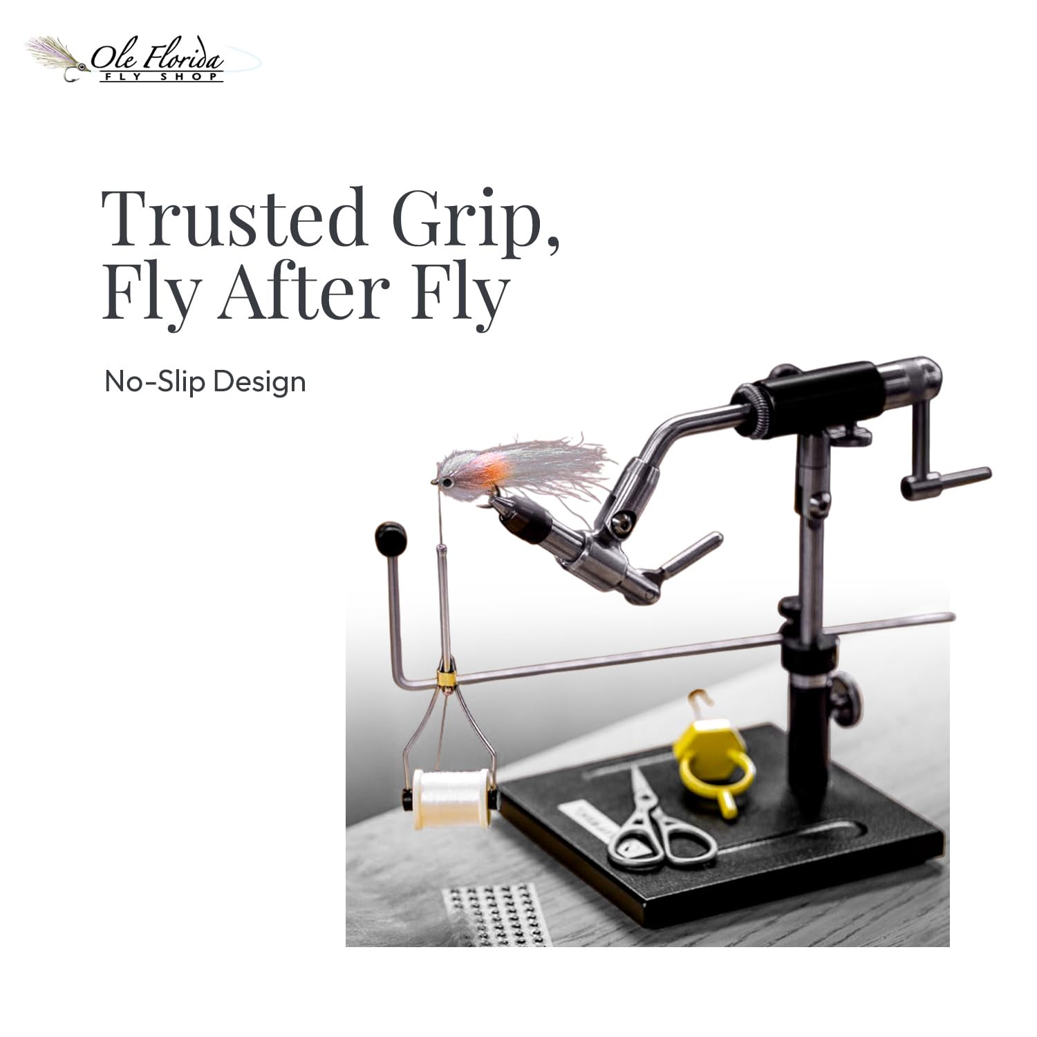 Designed for large saltwater patterns and hooks with smooth, accurate rotation.