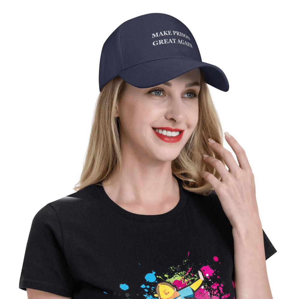 Renzund Make Prison Great Again hat back view featuring secure strap