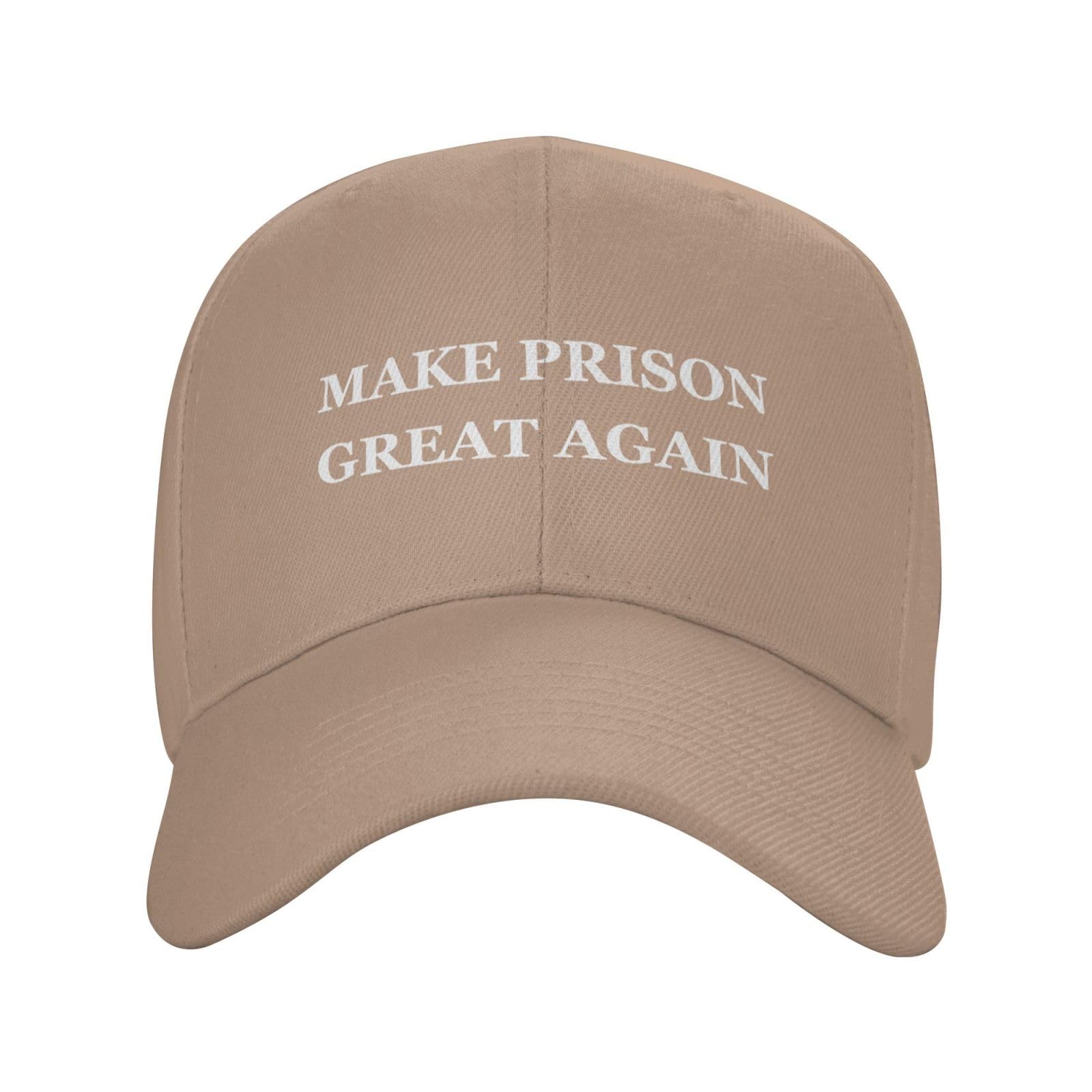 Renzund Make Prison Great Again hat front view with sun protection and casual style.